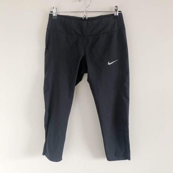 Nike Pants - Nike Power Dri-Fit Crop Black Tights Med